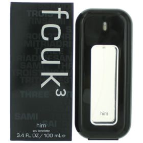 FCUK 3 by French Connection, 3.4 oz EDT Spray for Men