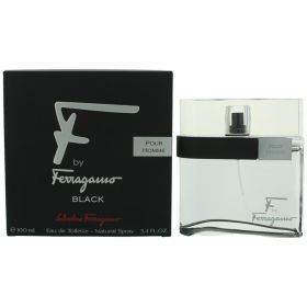 F Black by Salvatore Ferragamo, 3.4 oz EDT Spray for Men