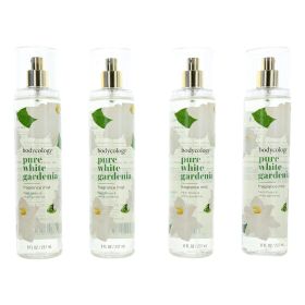 Pure White Gardenia by Bodycology, 4 Pack 8 oz Fragrance Mist women