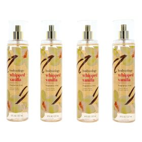 Whipped Vanilla by Bodycology, 4 Pack of 8 oz Fragrance Mist for Women