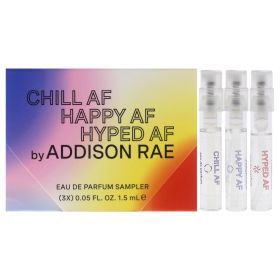 Addison Rae Set by Addison Rae for Women - 3 Pc Gift Set 0.05oz Chill Af EDP Spray, 0.05oz Happy Af EDP Spray, 0.05oz Hyped AF EDP Spray