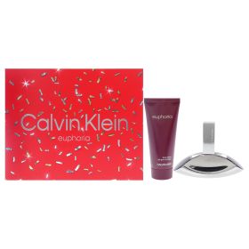 Euphoria by Calvin Klein for Women - 2 Pc Gift Set 1.7oz EDP Spray, 3.4oz Sensual Skin Lotion