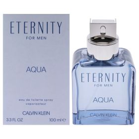 Eternity Aqua by Calvin Klein for Men - 3.3 oz EDT Spray