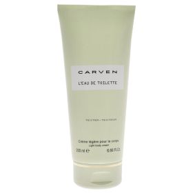 Leau De Toilette Light Body Cream by Carven for Women - 6.66 oz Cream