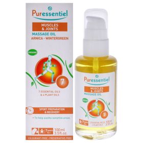 Muscle Relaxing Organic Massage Oil - Arnica and Wintergreen by Puressentiel for Unisex - 3.5 oz Oil