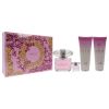 Versace Bright Crystal by Versace for Women - 4 Pc Gift Set 3oz EDT Spray, 3.4oz Perfumed Body Lotion, 3.4oz Perfumed Bath and Shower Gel