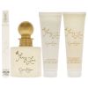 Fancy Love by Jessica Simpson for Women - 4 Pc Gift Set 3.4oz EDP Spray, 0.34oz EDP Mini Spray, 3oz Body Lotion, 3oz Bath and Shower Gel