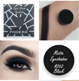 Pearlescent eye shadow powder (Option: 202 Black)