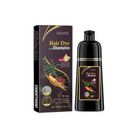 EELHOE Black Hair Shampoo Polygonum Multiflorum Essence Moisturizing, Cleaning, Repairing, Black And Soft Hair Shampoo (Option: Brown 3pcs)