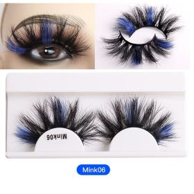 Color Mink Hair False Eyelashes Naturally Fit Thick Eyelashes (Series: 6)