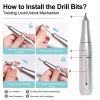 Portable Nail Drill Machine Professional 45000RPM, Rechargeable Electric Nail Drill Machine for Acrylic Nail Gel Polish Removal