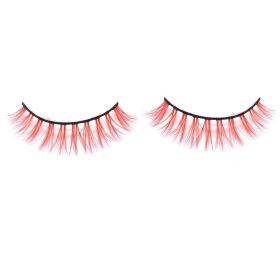 Three-Dimensional Multi-Layer Stage Makeup Color Eyelashes (Color: ORANGE9)